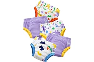 Bambino Mio Potty Training Pants, 5 Pack (2-3 Years - Purple Dinosaur) Reusable for Baby and Toddler, Boys and Girls