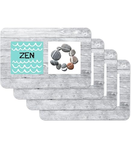 Lot De 4 Sets De Table Lavables - Décoration De Table Pour Le Printemps Et L'été - Sets De Table - Fleurs De Marguerites Blanches Comme Dessous De Table De 43 Cm