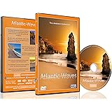 Beach DVD - Atlantic Waves - Aerial Ocean Scenery, Calming Meditative Beach Scenery with Music and Sea Sounds