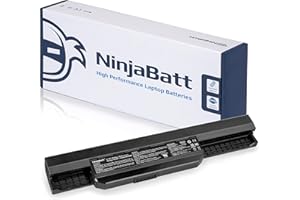 NinjaBatt Batería para ASUS A32-K53 A41-K53 K53E K53S K53SV A53E A53S X53S X54H 07G016H31875 A43S X44H K53SD A53 A54 K53 A54C A42-K53 - Alto Rendimiento [6 Celdas/4400mAh/48Wh]
