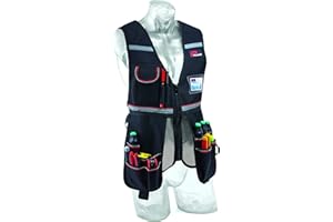 TODAMI Plano 513010 Chaleco Portaherramientas, Negro