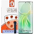 STP FEEL® HD+ UV Tempered Glass Screen Protector Guard Compatible For Vivo Y200 Pro 5G (6.78 Inch, Pack of 1) Full Adhesive UV Curved Case Friendly HD+ Clarity