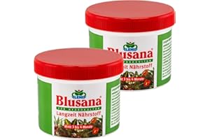 Blusana Langzeitdünger Lewatit HD 50 für Zierpflanzen in Hydrokultur | NPK mineralischer Dünger mit Ionenaustauscher 3-4 Monate Wirkung | zur Wahl 200-800ml Dose Granulat (400ml - 2 x 200ml Dose)