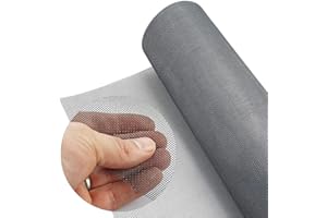 BIOCARE Premium Grey Insect Mesh for Windows & Doors – 1.2m Wide, Fibreglass Screen by The Meter – Fly, Mosquito & Bug Protection – Durable, Breathable & Easy to Install sold by the meter