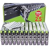WORKDONE 12-Pack 2.5” - para servidores DELL PowerEdge T440 T640 R430 T430 R630 T630 R730xd R830 R930 T620 R820 Bandeja Drive