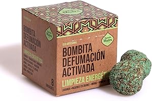 Sagrada Madre, Bombita Defumación Activada Limpieza Energética, Bombita de Defumación Activada, 8 Unidades