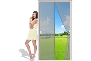 AMZBSGD Moustiquaire sur Mesure AimantéE 120x215 cm Facile à Installer sans Percer Store Moustiquaire Anti Insecte Mouche Moustique pour Porte d Entrée Intérieur Patio - Gris H