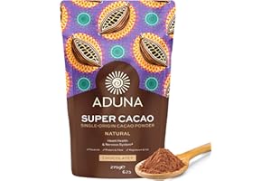 Aduna Super-Cacao Powder | 100% Natural Ghanaian Cacao for Heart Health & Energy Support | Natural Vegan Source of Magnesium, Flavanols & Iron | Superfood for Hot Chocolate, Smoothies, & Baking | 275g
