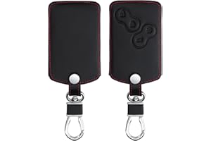 kwmobile Accessoire Clef de Voiture Compatible avec Renault 4-Bouton (Keyless Go Uniquement) - Coque de clé de Voiture en Simili Cuir - Noir
