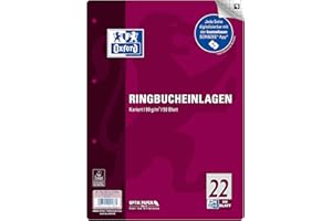 Oxford 400131466 Wkłady do Segregatora, Biały, A4