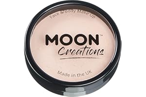 Moon Creations Pro Gesichts- und Körper-Make-up, professionelle Farbfarben-Kuchentöpfe für Gesichtsfarbe, Kostüme, Feste, Halloween für Kinder, Erwachsene (blasse Haut, 36 g)