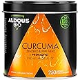 Curcuma Capsule Bio + PROBIOTICI + Zenzero e Pepe Nero | 1460 mg | 250 Capsule per +4 Mesi | Curcuma e Piperina Plus Alto Dos