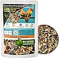 MAF Bird Feed For Parrots 450 Grams,Exotic Seed Blend Of 22 Variety Seeds,Nuts With Fruit & Vegetable Pellet Enriched For All Types Of Conures,African Grey,Amazon,Lovebirds For All Life Stages