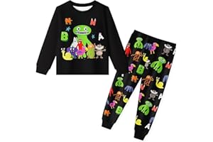 Pitevotur Kids Pyjamas Cartoon Boys Pjs Set Sleepwear Nightwear 2-10 Years