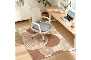 VSIWB 90 x 120 cm kontorsstolsmatta för matta, halkfri golvskyddsmatta, kontorsstol, skrivbordsstol, underlag för trägolv, ko