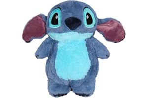 SARCIA.EU DISNEY Stitch Gummi Wärmflasche mit WEICHEM Bezug, GROSS Wärmflasche mit Wasserbeutel, Maskottchen 750 ml (Stitch)