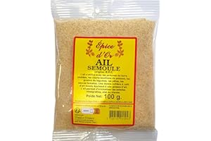 Ail Semoule 100g - Epice d'Or, 100% Naturel, Sans Colorant, Sans Additif, Sans Arôme Artificiel Ni Conservateur