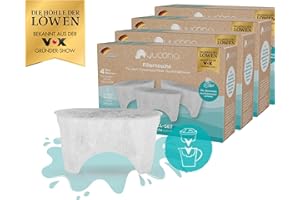 yucona® Nachfüll-Set, 12 Monate | Für Brita® Marella® Maxtra pro® | 96% weniger Plastik, Dank austauschbaren Aktivkohlefiltern aus Kokosnussschalen [Made in Germany]