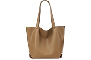 KALIDI PU Leather Tote Bag for Women Large Handbag for Women Lightweight Women's Totes Top-Handle Ladies Handbags for Work Travel School Shopping