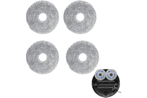 YESIMOLA 4 Pezzi Mocio Panni di Ricambio per Aspirapolvere D reame L10 Ultra / L10S Pro / L10S Ultra / L10S Pro Ultra Heat / L10 Prime / L20 Ultra / X40 Ultra/Xiaomi X10+ Robot Aspirapolvere
