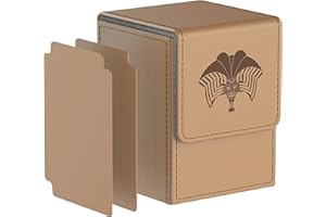 Bheddi Sammelkarten Box für YGO 110 Karten mit 2 Trennfäche-Kartenbox für Spielkarten zum Sammeln und Tauschen - Forbidden One (Erdig)