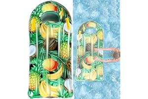 LAMOOER Pool Floß Hawaii Fruit Style Aufblasbare Poolliege für Schwimmbad See Sommer Party (12.0 cm x 45.0 cm x 105.0 cm, hält bis zu 113.4 kg, Grün)