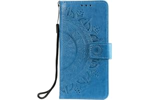BNVDFRE for Motorola Moto G54 Case Protective Motorola Moto G54 Wallet Phone Case Flip PU Leather Shockproof Card Holder Magnetic Stand Cover for Motorola Moto G54, Blue