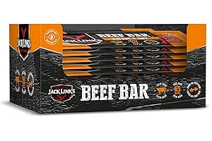 ‎JACK LINK'S Jack Link's Beef Bar Sweet & Hot – 14er Pack (14 x 22,5 g) – Proteinreicher Rindfleisch Riegel – getrocknetes High–Protein Rindfleisch – glutenfrei
