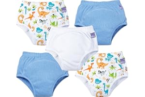 ‎BAMBINO MIO Bambino Mio, Wiederverwendbare Töpfchen-Trainingshose für Jungen und Mädchen, 5er-Packung