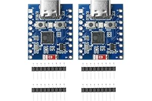 Heemol Lot de 2 mini cartes de développement ESP32-C6-TINY ESP32-C6FH4 Module Wi-Fi et Bluetooth Interface Type-C
