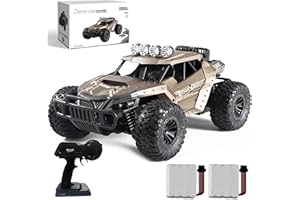 KINSAM 1/16 Voiture Télécommandée Enfant,Monster Truck,Voiture RC Electrique Enfant 25KM/H,Camion Telecommande [Nouvelle Version 2025] 1500Mah 90min Playtime