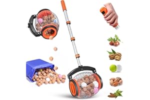 KOUAMOR Collecteur de glands de 66 à 56 cm, rouleau collecteur de pommes, collecteur de noix, collecteur de noix, ramasse-glands, facile à ramasser et à vider, adapté pour ramasser des boules de