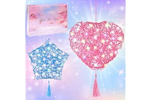 AIRUEEK Manualidades niños 7 8 9 10 11 12 Años, Regalo Niña 7-12 Años Regalos Cumpleaños Niños 7-12 Años Kit Manualidades 3D String Art juguetes niña