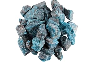 ‎NUPUYAI Nupuyai 460g Rohsteine Edelsteine Blauer Apatit Steine Heilsteine Dekosteine Natursteine für Reiki Heilung Dekoration