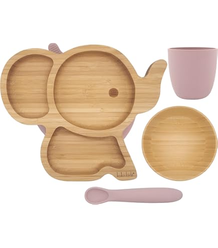 KleinerFuchs Bol Et Cuillère En Bambou De Qualité Supérieure - Avec