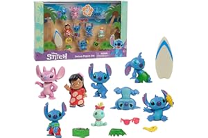 Disney 's Lilo & Stitch Deluxe zestaw figurek, 13-częściowy zestaw, oficjalnie licencjonowane zabawki dla dzieci w wieku od 3 lat od Just Play