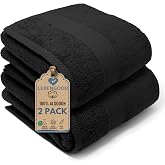 LEBENGOOD Large Bath Towels 90 x 170 cm Pack of 2 Cotton Spa Hotel Gym | Extra Wrap Size Terry 500 GSM Soft and Highly Absorb