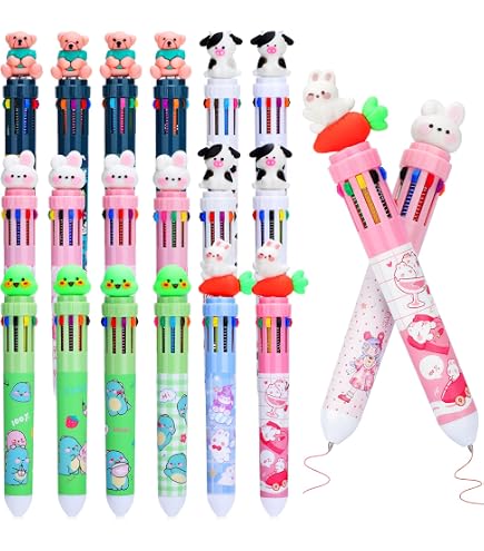 Milisten 8er-Set Kürbis-Gelstifte – Bunte Cartoon-Stifte Für Schule & Büro, 18,5 Cm