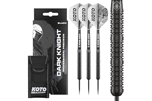 KOTO – Dark Knight svart, 80 % volfram 23 G, svart, rak, dartpilar
