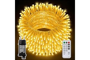 CNMTCCO Guirlande Lumineuse Intérieur Exterieure 20M 200LED Guirlande Lumineuse Sapin de Noel Lumiere Sapin Led Electrique Deco Guirlande Noel Blanc Chaud