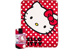 NORTHWEST Nickelodeon SANRIO Hello Kitty, koc polarowy w kropki, 114 x 152 cm, wielokolorowy