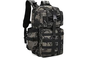 HUNTVP 30L Táctical Backpack Mochila de Asalto Mochila de Marcha Molle Militar Gran Bolsa de Hombro Impermeable para Las Actividades Aire Libre Senderismo Caza Viajar
