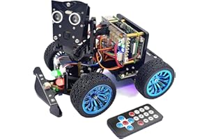 Adeept PiCar-B Mars Rover Smart Car Kit for Raspberry Pi 5/4B/3B/3B+, Obstacle Avoidance, Line Tracking, Light Tracing, Camera, Speech Recognition, Python, PDF Tutorials(Raspberry Pi NOT Included)