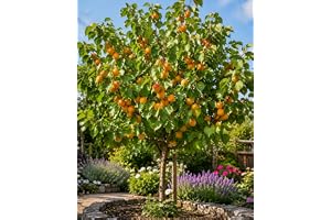 Aprikosträd, Prunus armeniaca 100–120 cm inkl. kruka. Vinterhård aprikos för trädgård & kruka | Fruktträd med läckra frukter, lättskött & robust. Köp aprikosträd