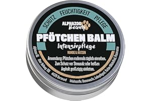 alphazoo Pfötchen Balm Baume pour Pattes de Chien, Protection des Pattes à la Cire d'abeille, Soin des Pattes de Chien, crème Onguent pour callosités couchées, Protection et Douceur des Pattes
