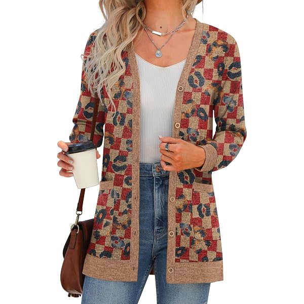 Cardigan Femme En Laine Tricotée - Manches Longues, Col V - Couleurs Douces (blanc, Noir, Vert, Rose) - Idéal Printemps/automne - 5
