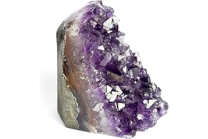 DEEP PURPLE PROJECT Geode, Amethyst-Cluster, Quarzkristall, in Premium-Geschenkbox, spiritueller Heilstein 250 gr to 350 gr violett
