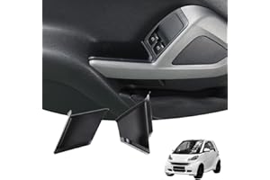 DIYUCAR Scatola portaoggetti per maniglia della portiera dell'auto, compatibile con Smart 451 Fortwo 2010-2015, 2 pezzi per bracciolo della porta e accessori Fortwo 451