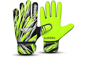 TOROGA Fußball-Torwarthandschuhe für Jungen, Kinder, Jugendliche, Fußball-Torwarthandschuhe mit 4 mm Latex-gepolsterter Handfläche, Super Grip Palm-Torwarthandschuhe