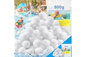 Frasheng Balles Filtrantes,800g Boules de Filtre de Piscine,Pool Filter Balls,Balles de Filtration,Nettoyeur de Piscine,Média Filtre à Fibres pour Piscine,Convient à Divers Systèmes De Filtration
